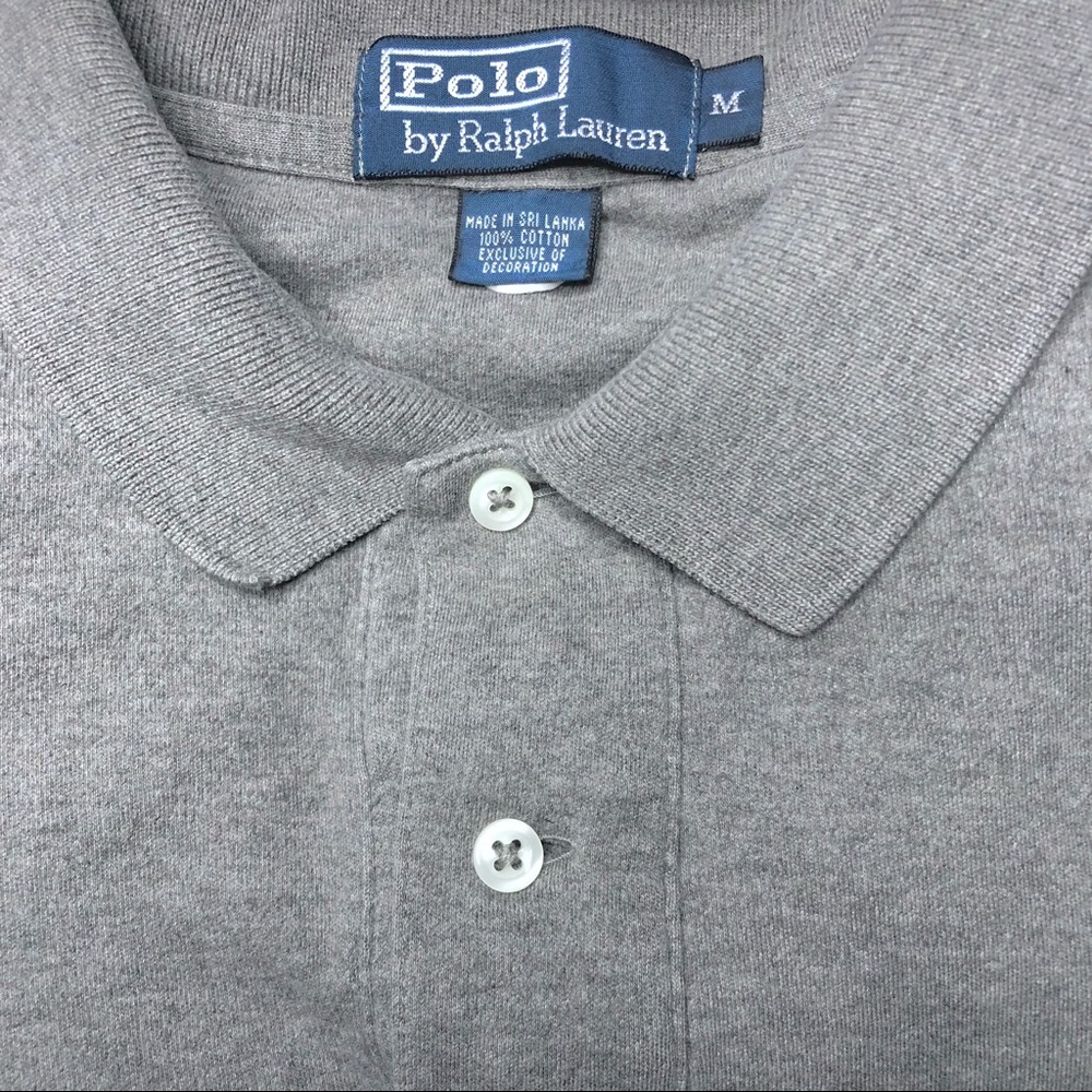 Polo Ralph Lauren Vintage Heather Grey Polo - Picture 8 of 11